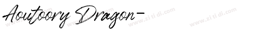 Aoutoory Dragon字体转换